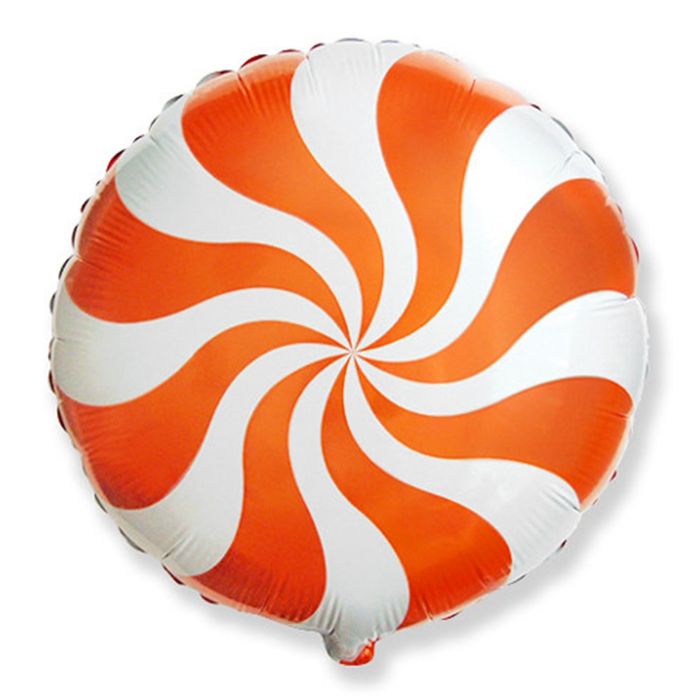 Шар фольгированный Круг 18" Конфета оранжевая ФМ