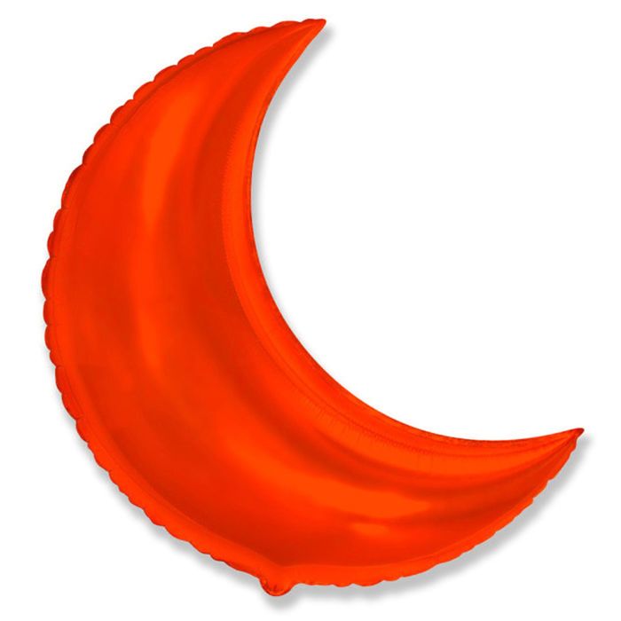 Шар фольгированный 36" "Месяц", металл, цвет красный