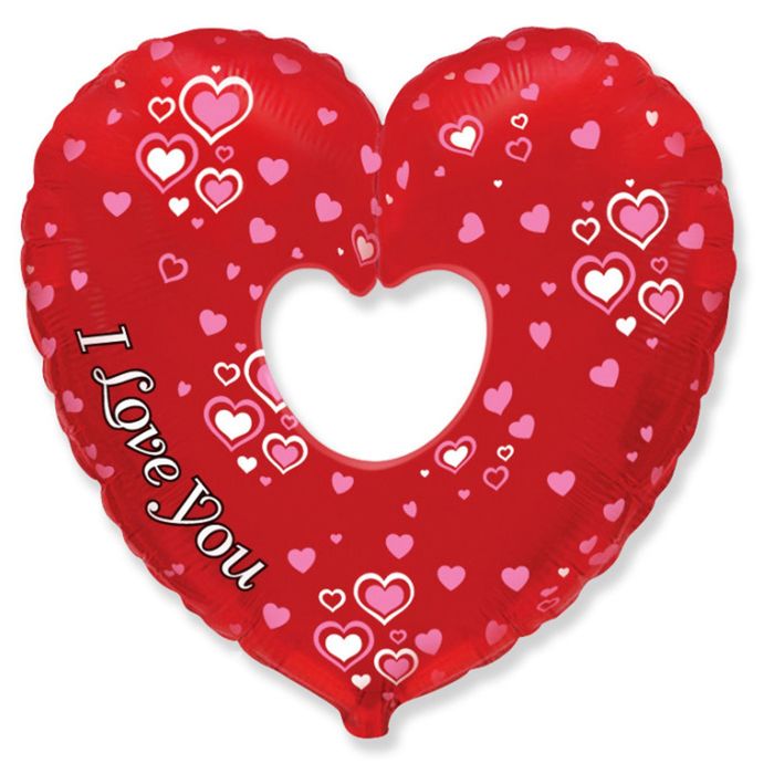 Шар фольгированный 32" Cердце I Love You ФМ