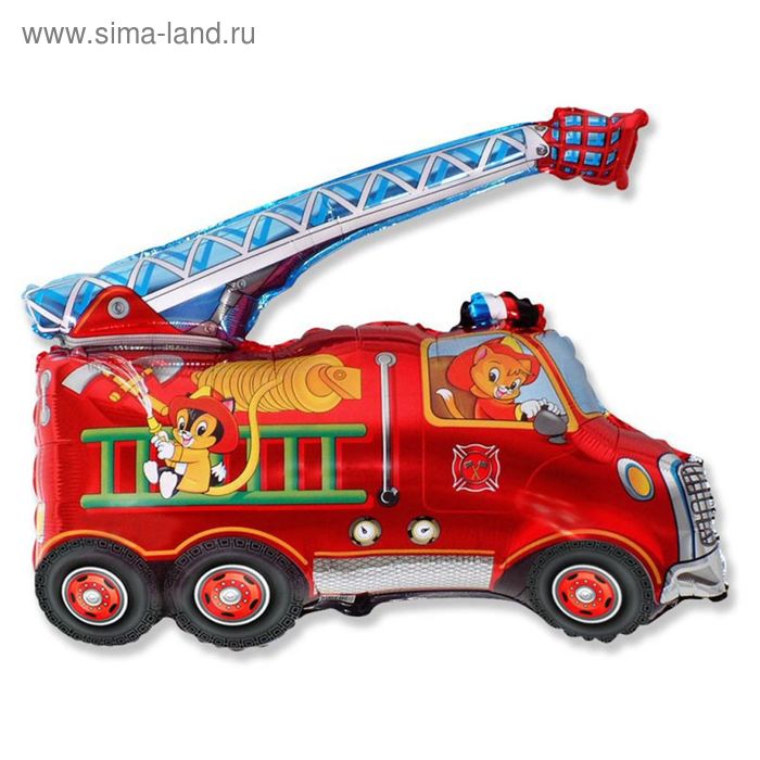Шар фольгированный 31 «Машина пожарная» шар фольгированный 34 пожарная машина