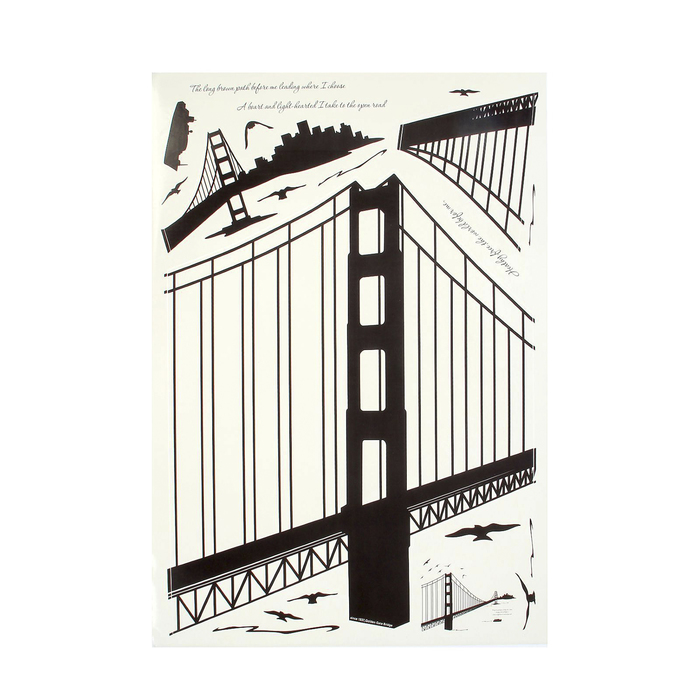 Наклейка интерьерная "Мост"