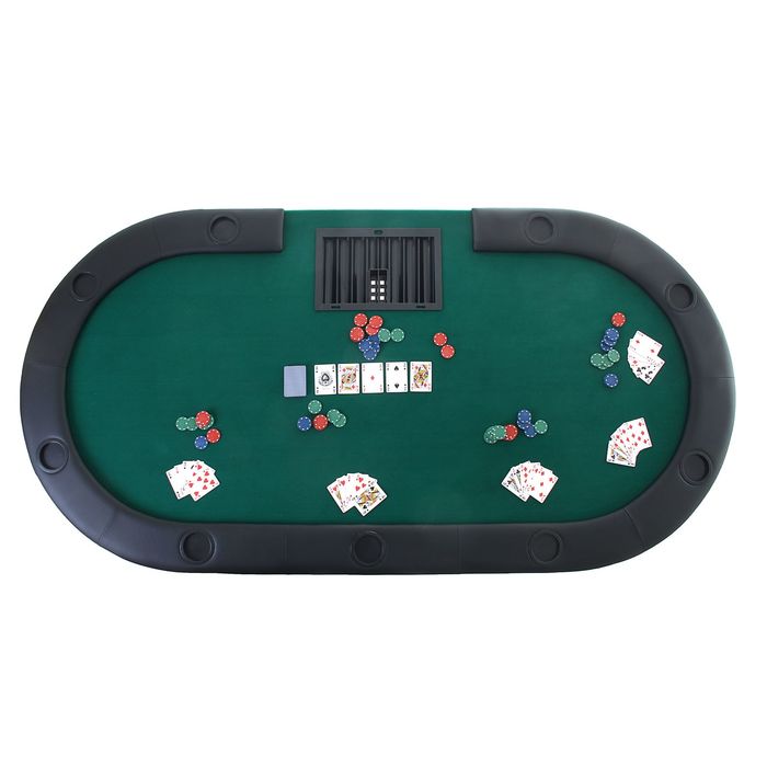 Покерный стол–казино для 9 игроков, складной