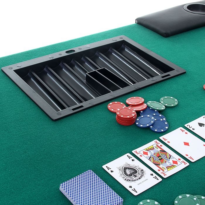 Покерный стол–казино для 9 игроков, складной