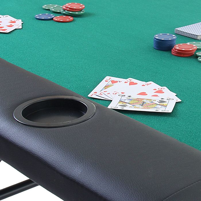Покерный стол–казино для 9 игроков, складной
