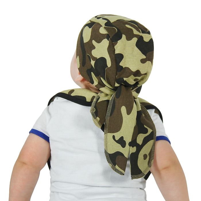 Карнавальный комплект военного "Мамин герой", нагрудник, бандана, варежки