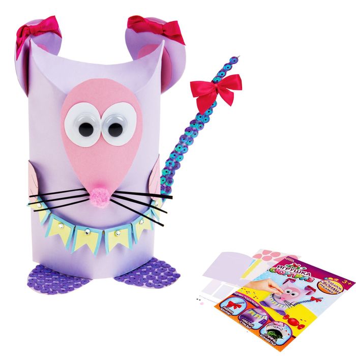 Игрушка-сюрприз из бумаги своими руками "Мышка" + декор