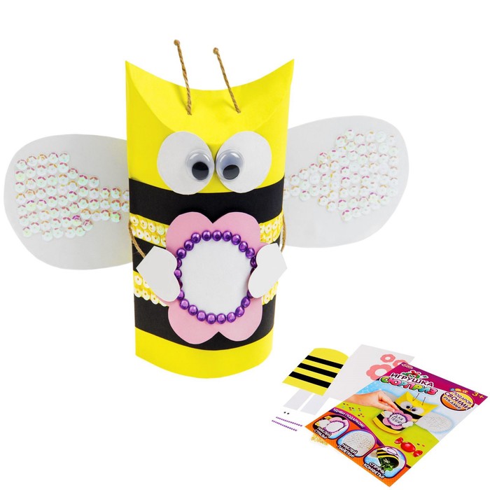 Игрушка-сюрприз из бумаги своими руками "Пчёлка" + декор