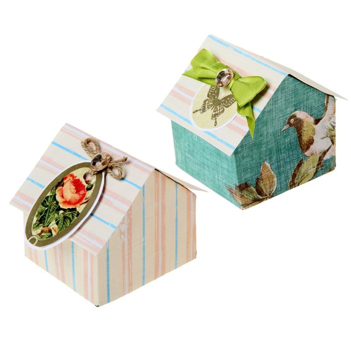 Набор для декорирования бонбоньерки "Винтаж" (в наборе 2 штуки)