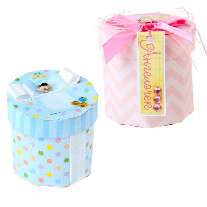 Набор для декорирования бонбоньерки "Мое счастье" (в наборе 2 штуки)