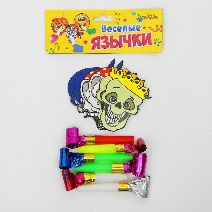 Язычок "Пираты", набор 6 шт., цвета МИКС