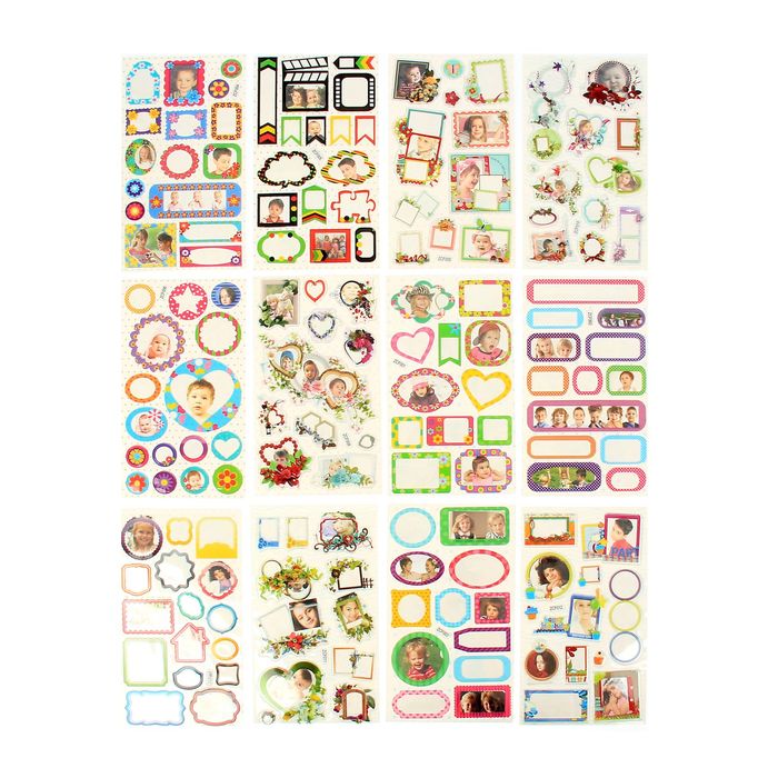 Наклейка "Фоторамочки" МИКС