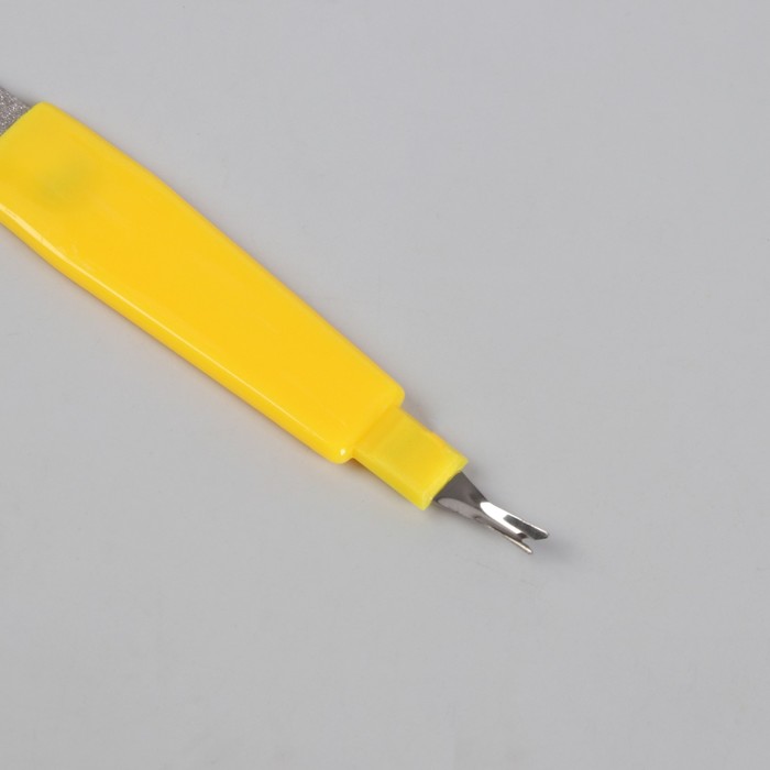 Пилка-триммер металлическая для ногтей, 17см, цвет МИКС