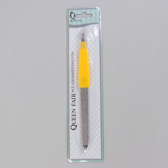 Пилка-триммер металлическая для ногтей, 17см, цвет МИКС