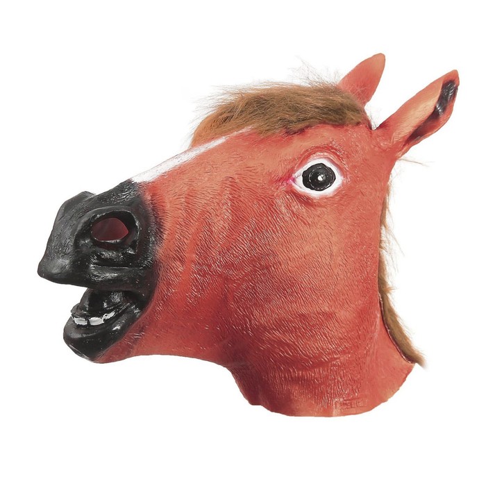 фото Карнавальная маска «лошадь», цвет коричневый