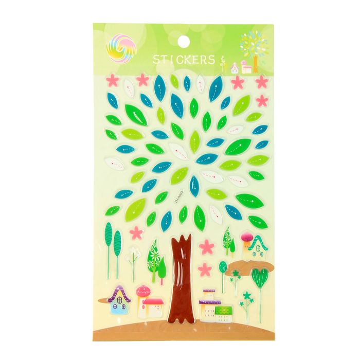 Наклейка "Времена года" МИКС