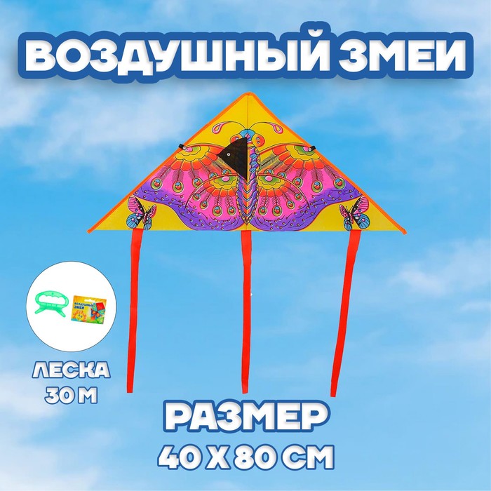 

Воздушный змей «Бабочка», с леской