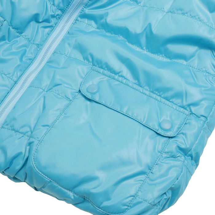 Куртка женская с мехом "ПАУЛА", размер 44 (S), цвет аква