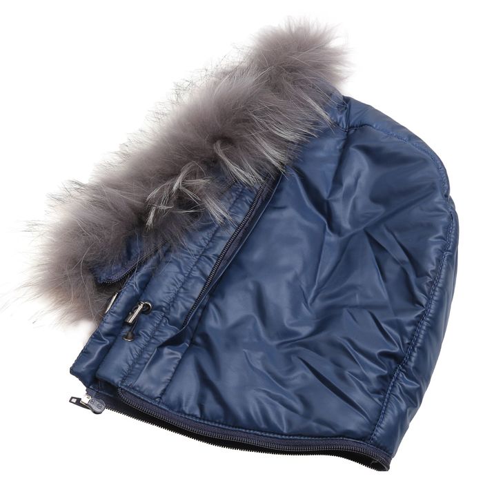 Куртка женская с мехом "ХЛОЯ", размер 42 (XS), цвет индиго
