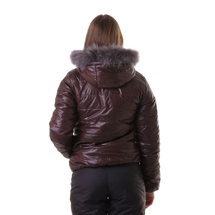 Куртка женская с мехом "ХЛОЯ", размер 42 (XS), цвет шоколад