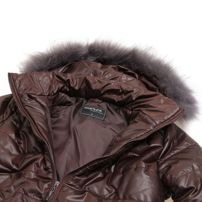 Куртка женская с мехом "ХЛОЯ", размер 42 (XS), цвет шоколад