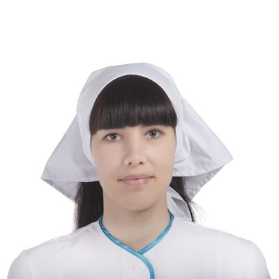 Косынка, 58 х 60 см, ТиСи, цвет белый