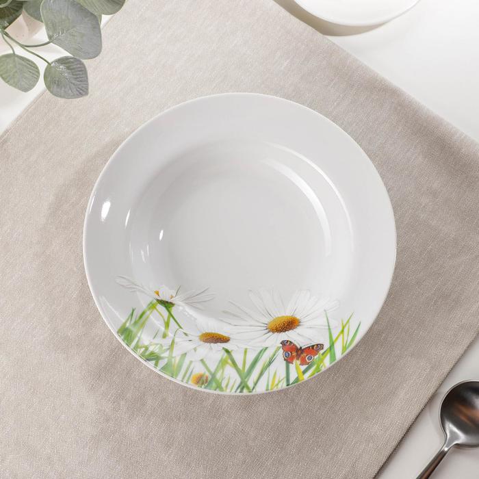 Тарелка глубокая 24 см "Ромашка", 500 мл