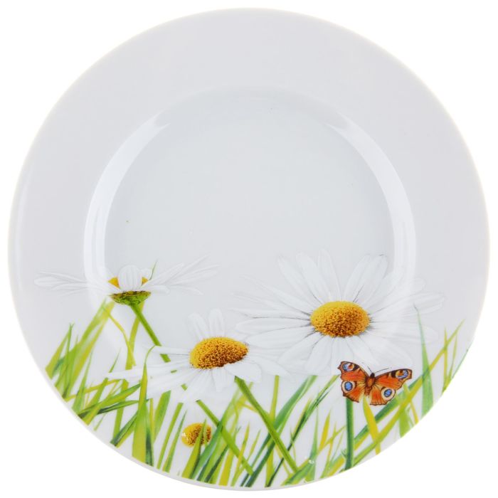 Тарелка мелкая 26,5 см "Идиллия. Ромашка"