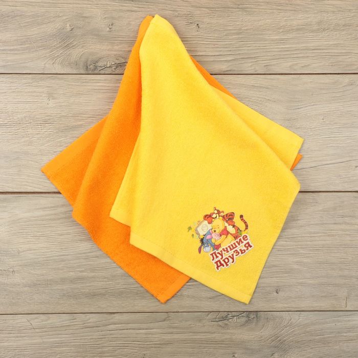 Набор махровых полотенец - 2 шт, Медвежонок Винни и его друзья