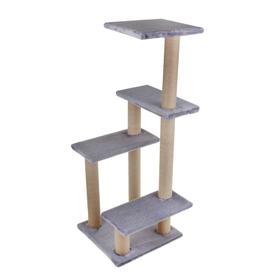 

Игровой комплекс с полками и игрушкой, 38,5х38,5х108 см, джут, микс цветов