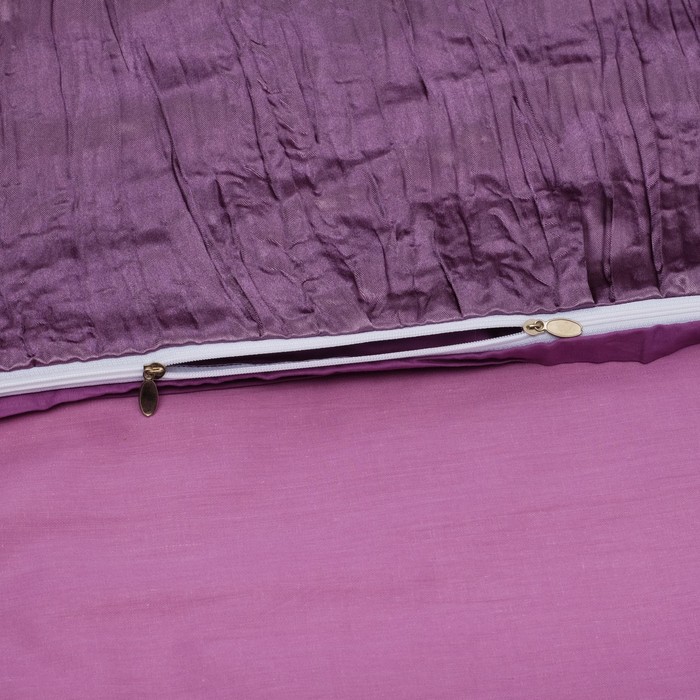 Постельное бельё "Этель Элегант" 2 сп. Вайолет 180х210 см, 220х240 см, 50х70+5 см - 2 шт., верх иск.шелк, низ 100% хлопок