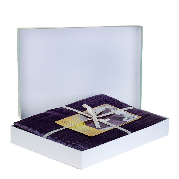 Постельное бельё "Этель Элегант" 2 сп. Вайолет 180х210 см, 220х240 см, 50х70+5 см - 2 шт., верх иск.шелк, низ 100% хлопок