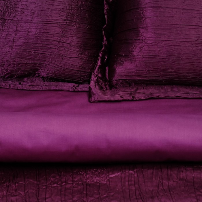 Постельное бельё "Этель Элегант" 2 сп. Сирень 180х210 см, 220х240 см, 50х70+5 см - 2 шт., верх иск.шелк, низ 100% хлопок