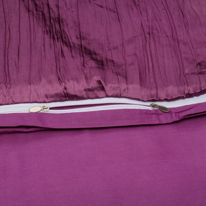 Постельное бельё "Этель Элегант" 2 сп. Сирень 180х210 см, 220х240 см, 50х70+5 см - 2 шт., верх иск.шелк, низ 100% хлопок