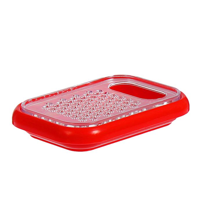 Терка с поддоном 13,3х9х2,5 см, цвет МИКС