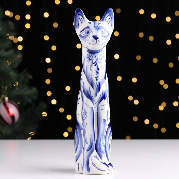 

Сувенир "Кошка", гжель