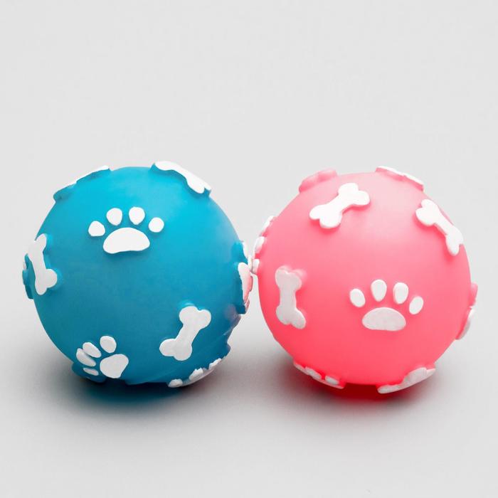 Игрушка пищащая "Лапки", 5,5 см, микс цветов