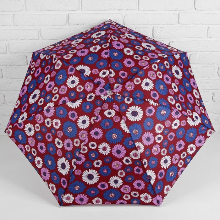 Зонт механический "Ромашки", R=48cм, цвет МИКС