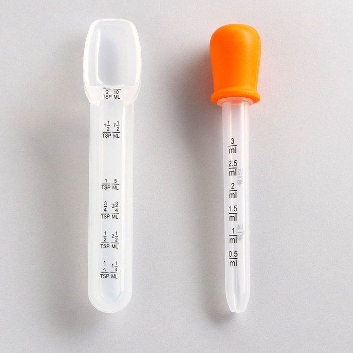 фото Набор мерная ложка 10 мл, и мерная пипетка 3 мл пижон