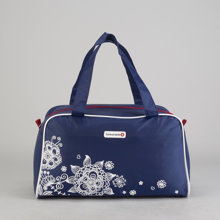 Сумка спортивная на молнии, 1 отдел, цвет синий