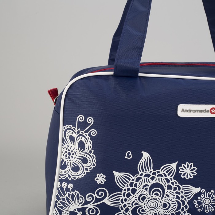 Сумка спортивная на молнии, 1 отдел, цвет синий