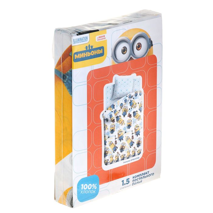 Постельное бельё 1,5 сп., Миньоны Уникумы 143*215 150*214 70*70 1 шт. бязь, 120 г/м