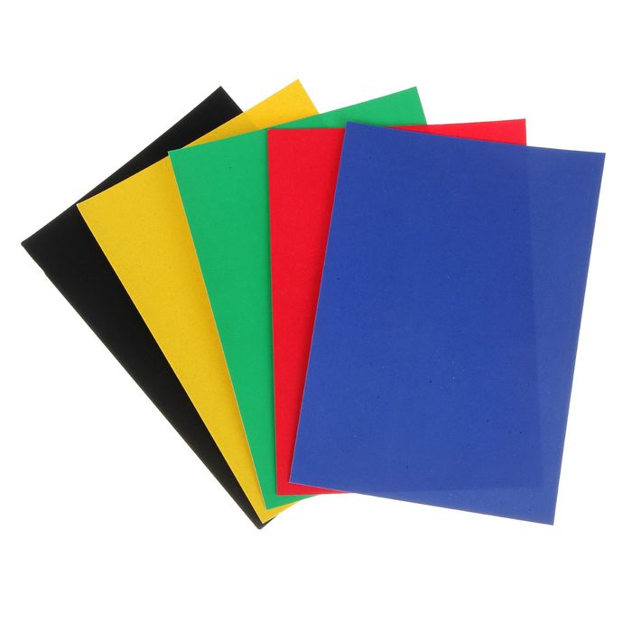 Картон цветной бархатный В5, 5 листов, 5 цветов Erich Krause Artberry