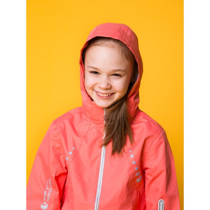 Куртка для девочки, рост 128-134 см (68), цвет коралл ТФ 32009/1 ФФ