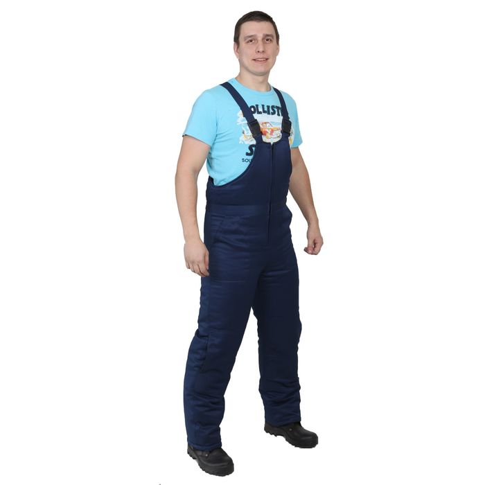 Костюм "Буран", размер 44-46, рост 170-176 см, цвет тёмно-синий/василёк