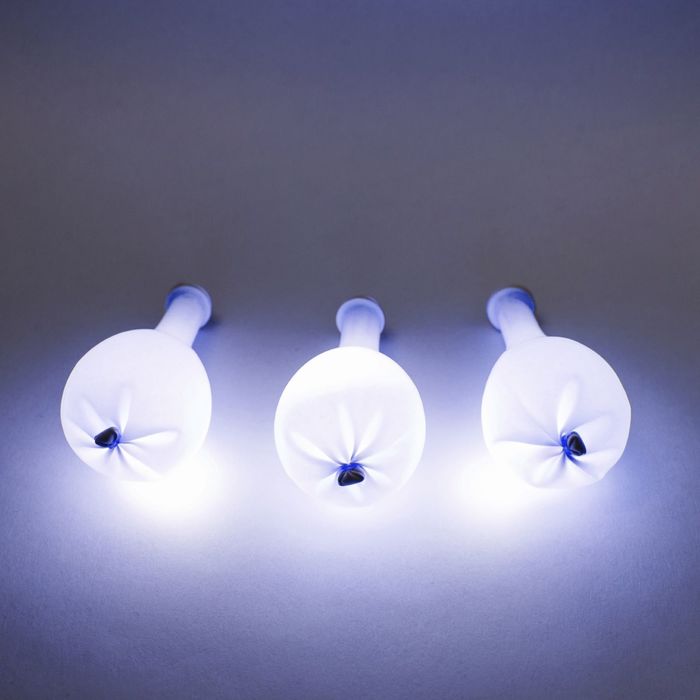 Шар воздушный со светодиодом 3D, синий