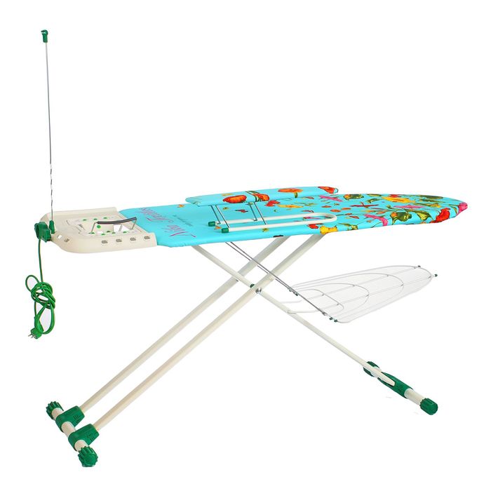 Доска гладильная 123х45 см "Валенсия 1", с удлинителем и полкой