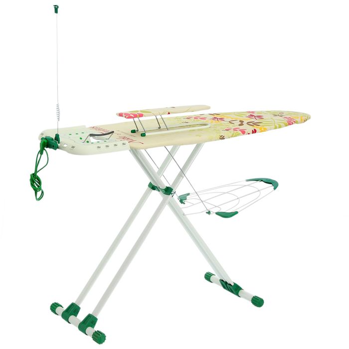 Доска гладильная 123х45 см "Валенсия 1", с удлинителем и полкой