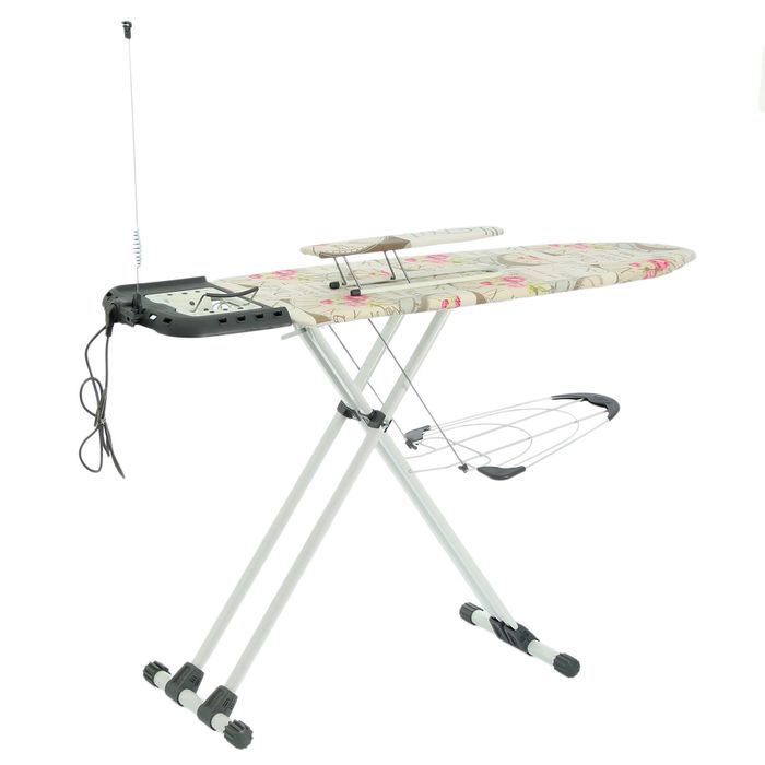 Доска гладильная 123х45 см "Валенсия 1", с удлинителем и полкой