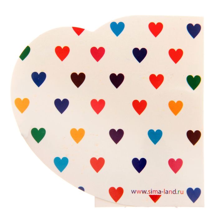 Сувенир валентинка с гофрой "Я люблю тебя", 18,7 х 9,2 см