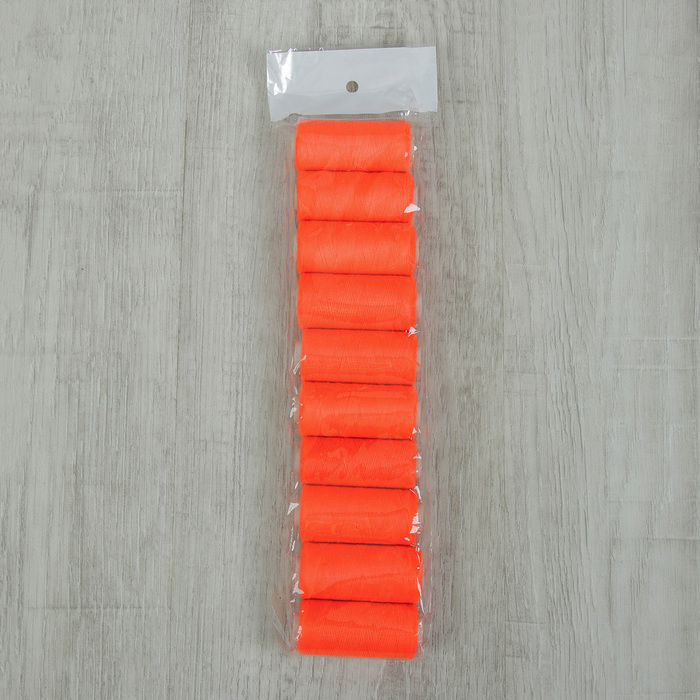 Нитки 40/2, 300м, №633, неон оранжевый